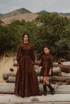 Mini Leena Dress In Java - FINAL SALE -Fashion Clothing Store LeenaJava ConradRanch F23 17 635041