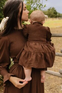 Baby Leena Dress Set In Java - FINAL SALE -Fashion Clothing Store LeenaJava F23 1 946127