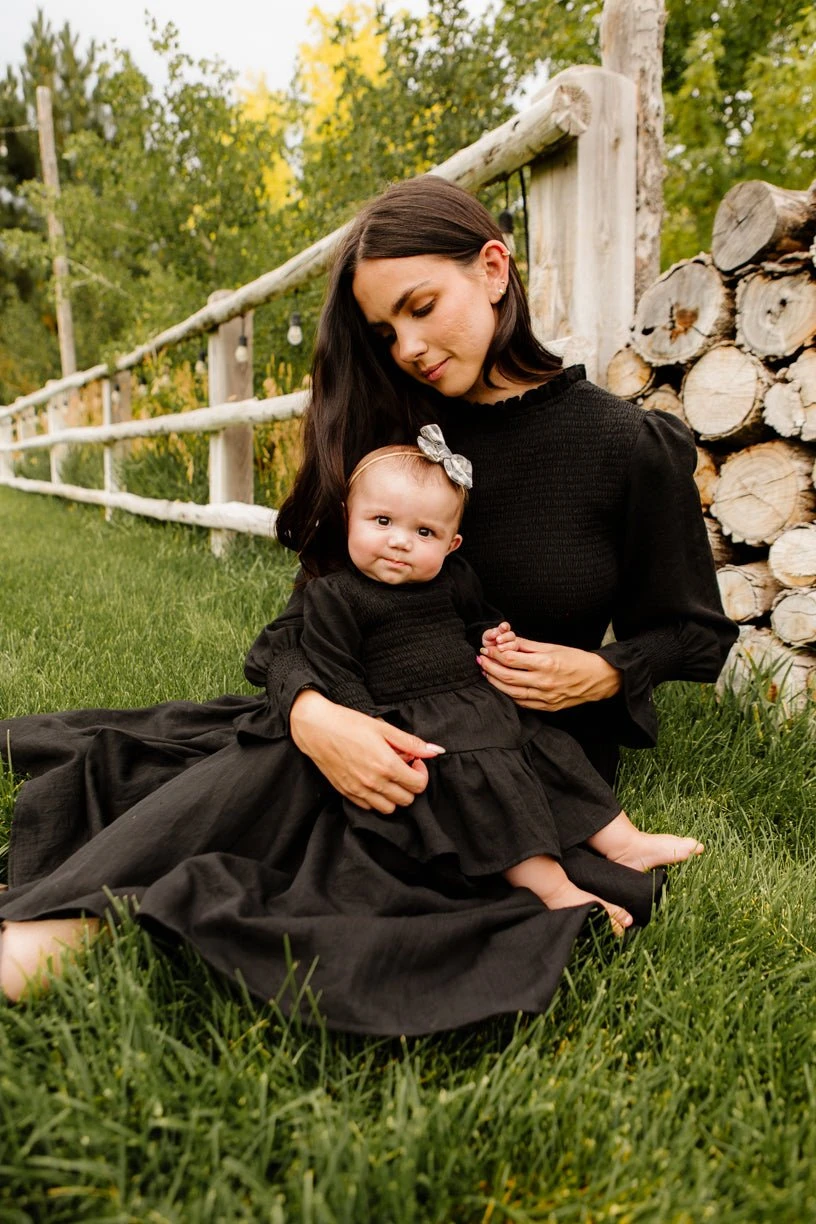 Baby Leena Dress Set In Black - FINAL SALE 4 Baby Leena Dress Set In Black - FINAL SALE - Image 4