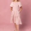Mini Lennon Dress In Dusty Pink