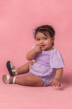 Baby Lennon Romper In Lavender -Fashion Clothing Store LennonBaby Studio Easter24 4 920561