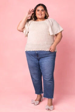 Lennon Top 13 Lennon Top -Fashion Clothing Store LennonCreamTop Studio Spring3 1