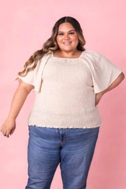 Lennon Top 14 Lennon Top -Fashion Clothing Store LennonCreamTop Studio Spring3 2