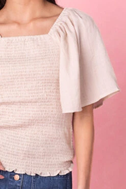 Lennon Top 12 Lennon Top -Fashion Clothing Store LennonCreamTop Studio Spring3 6