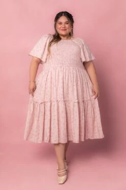 Lennon Dress In Dusty Pink -Fashion Clothing Store LennonPink Studio 2