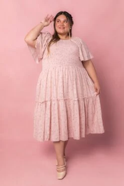 Lennon Dress In Dusty Pink -Fashion Clothing Store LennonPink Studio 3