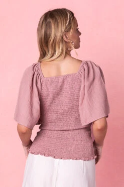 Lennon Top In Pink -Fashion Clothing Store LennonPinkTop Studio Spring3 4