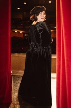 Livi Jumpsuit In Black Velvet - FINAL SALE -Fashion Clothing Store LiviJumpsuit Kingsbury H23 5 987235