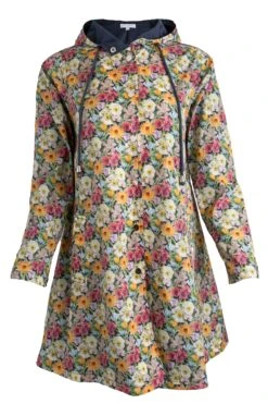 London Raincoat Made With Liberty Fabric -Fashion Clothing Store London Jacket front