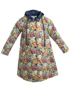 Mini London Raincoat Made With Liberty Fabric 14 Mini London Raincoat Made With Liberty Fabric -Fashion Clothing Store London Jacket mini front