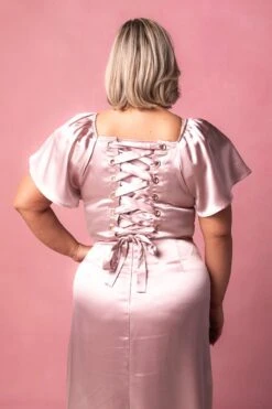 Maddie Dress In Blush Satin 20 Maddie Dress In Blush Satin -Fashion Clothing Store MaddieBlush8 474733