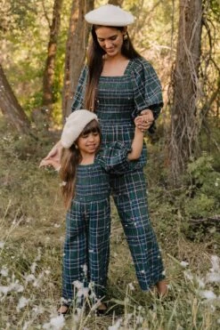 Mini Madeline Jumpsuit In Plaid - FINAL SALE -Fashion Clothing Store MadelineJumpsuit Holiday1 2023 12 541466
