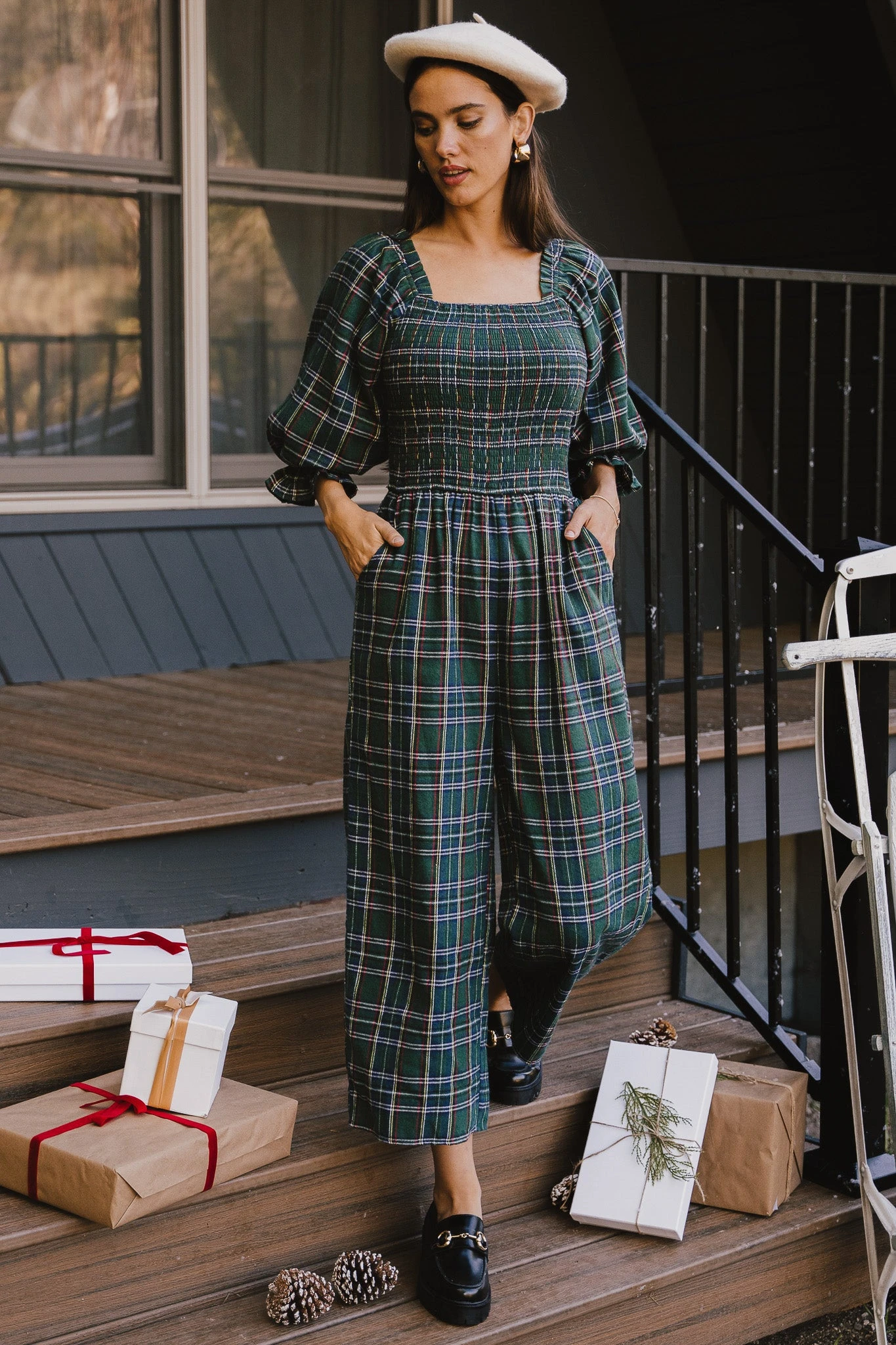 Madeline Jumpsuit In Plaid - FINAL SALE 1 Madeline Jumpsuit In Plaid - FINAL SALE