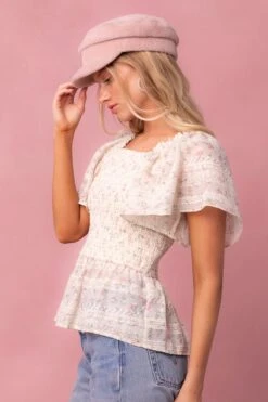 Madison Top In Eyelet Floral -Fashion Clothing Store MadisonTop 4 940167