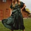 Maggie Dress In Emerald