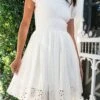 Marigold Dress In White Eyelet