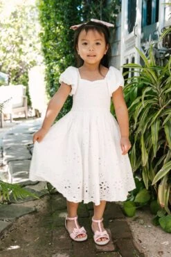 Mini Marigold Dress In White Eyelet 13 Mini Marigold Dress In White Eyelet -Fashion Clothing Store Marigold7 913084