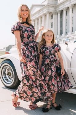 Mini Melody Dress In Midnight Rose 15 Mini Melody Dress In Midnight Rose -Fashion Clothing Store MelodyBlackFloral Capitol N23 34 307094