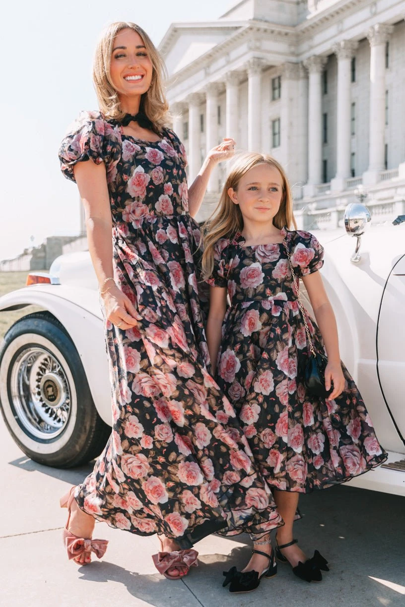 Mini Melody Dress In Midnight Rose 6 Mini Melody Dress In Midnight Rose - Image 6