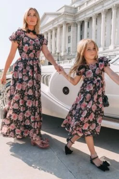 Melody Dress In Midnight Rose 22 Melody Dress In Midnight Rose -Fashion Clothing Store MelodyBlackFloral Capitol N23 36 191986