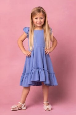 Mini Dahlia Dress In Blue