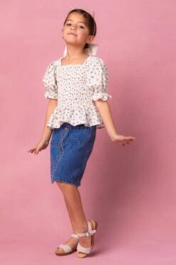 Mini Madeline Top In Blue -Fashion Clothing Store MiniMadelineTops Studio Spring24 04