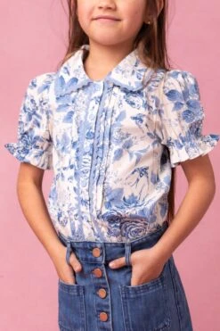 Mini Sophia Blouse -Fashion Clothing Store MiniSophiaBlouseandEmmaSkirt Studio Spring24 10