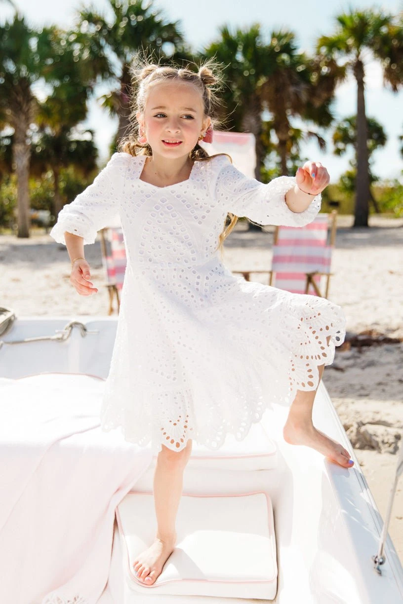 Mini Naomi Eyelet Dress 3 Mini Naomi Eyelet Dress - Image 3