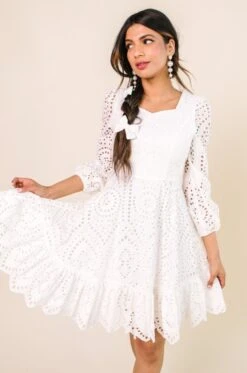 Naomi Eyelet Dress -Fashion Clothing Store Naomi Studio SS23 17 911629