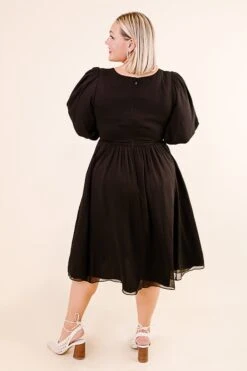 Do-Re-Mi Dress In Black - FINAL SALE -Fashion Clothing Store Noir Collection 094 802059