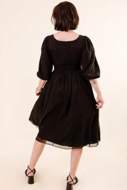 Do-Re-Mi Dress In Black - FINAL SALE -Fashion Clothing Store Noir Collection 099 297443