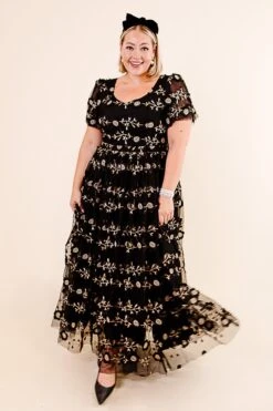 Athena Dress In Black - FINAL SALE -Fashion Clothing Store Noir Collection 109 328915