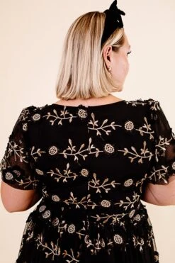 Athena Dress In Black - FINAL SALE -Fashion Clothing Store Noir Collection 112 608757