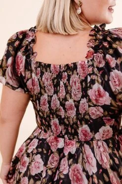 Melody Dress In Midnight Rose 28 Melody Dress In Midnight Rose -Fashion Clothing Store Noir Collection 121 903105