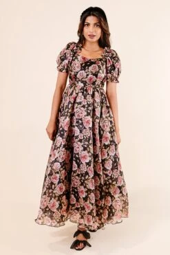 Melody Dress In Midnight Rose 31 Melody Dress In Midnight Rose -Fashion Clothing Store Noir Collection 176 969958