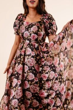 Melody Dress In Midnight Rose 32 Melody Dress In Midnight Rose -Fashion Clothing Store Noir Collection 180 935196