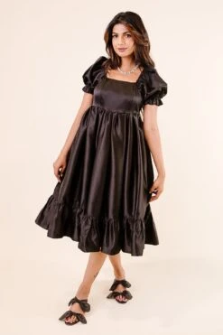 Coco Dress In Black - FINAL SALE -Fashion Clothing Store Noir Collection 222