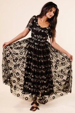 Athena Dress In Black - FINAL SALE -Fashion Clothing Store Noir Collection 277 270882