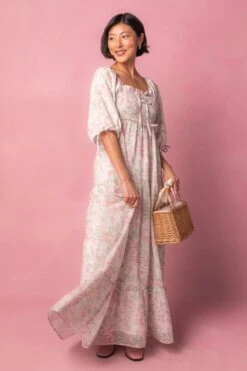 Nora Dress In Spring Watercolor 16 Nora Dress In Spring Watercolor -Fashion Clothing Store NoraWatercolor Studio Easter24 01 598552