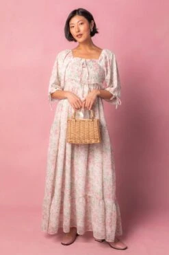 Nora Dress In Spring Watercolor 13 Nora Dress In Spring Watercolor -Fashion Clothing Store NoraWatercolor Studio Easter24 02 840989