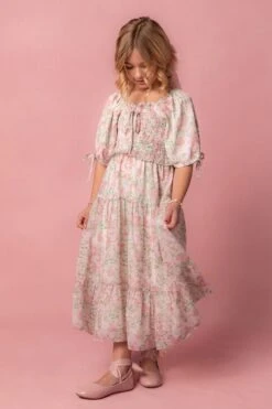 Mini Nora Dress In Spring Watercolor -Fashion Clothing Store NoraWatercolor Studio Easter24 11 451728