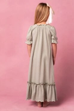 Mini Petra Short Sleeve Night Dress In Green -Fashion Clothing Store PetraShort Studio Spring2