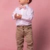 Baby Boys Henry Bow Tie In Spring Pink