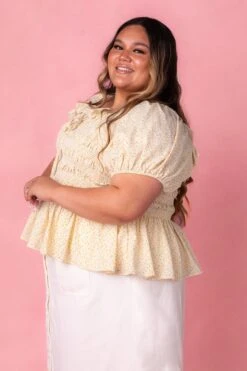 Rae Top In Yellow -Fashion Clothing Store RaeTopYellow Studio Spring1 4 232656