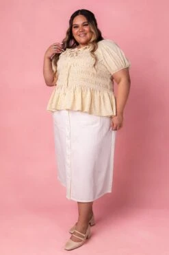 Rae Top In Yellow -Fashion Clothing Store RaeTopYellow Studio Spring1 8 906281