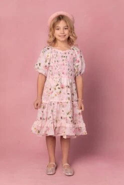 Mini Roselyn Dress In Pink