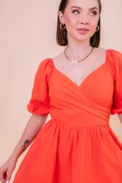 Sage Dress In Coral - FINAL SALE -Fashion Clothing Store SageinCoral Studio SS23 09 879860