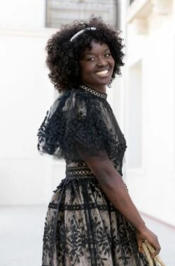 Sicily Dress With Flutter Sleeves In Black - FINAL SALE -Fashion Clothing Store Sicily Black Flutter 9 220600