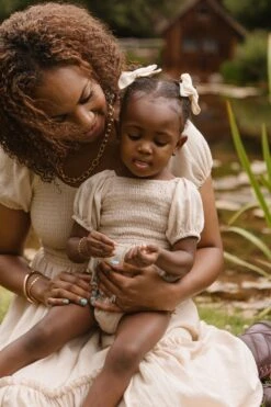 Baby Sienna Romper In Cream - FINAL SALE -Fashion Clothing Store SiennaCream ConradRanch F23 12 632372