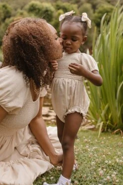 Baby Sienna Romper In Cream - FINAL SALE -Fashion Clothing Store SiennaCream ConradRanch F23 15 672410